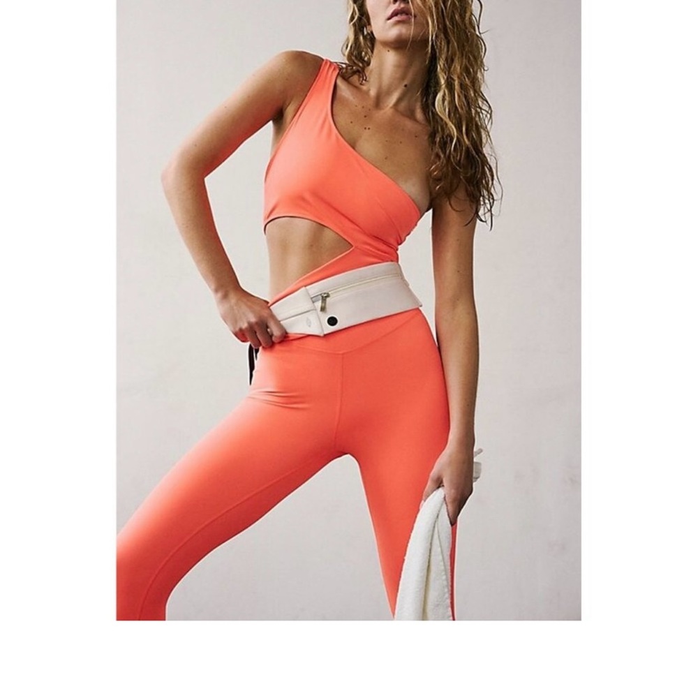 Free People Movement Transcend Limits Women’s Orange Jumpsuit Size XS NWT